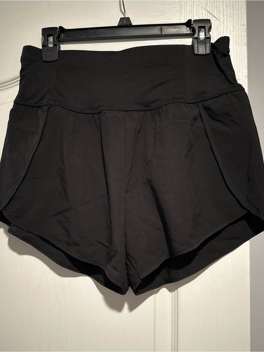 Love Tree Black Athletic High-Waist Shorts